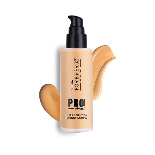 Forever 52 Daily Life Pro Artist Ultra Definition Liquid Foundation , 60ml | Full Coverage, Lightweight, Long-Lasting | Waterproof | Matte Finish | Peanut-10