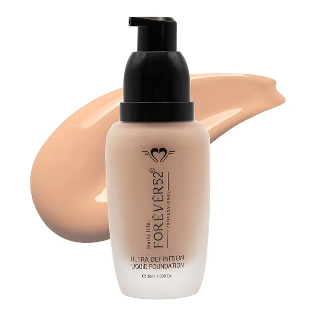 Forever52 Forever 52 Daily Life Ultra Definition Liquid Foundation Pralines Cake-06 , 30ml | High Coverage, Lightweight & Long-Lasting Finish | Medium Shade | Matte Full Coverage | Flawless Finish |