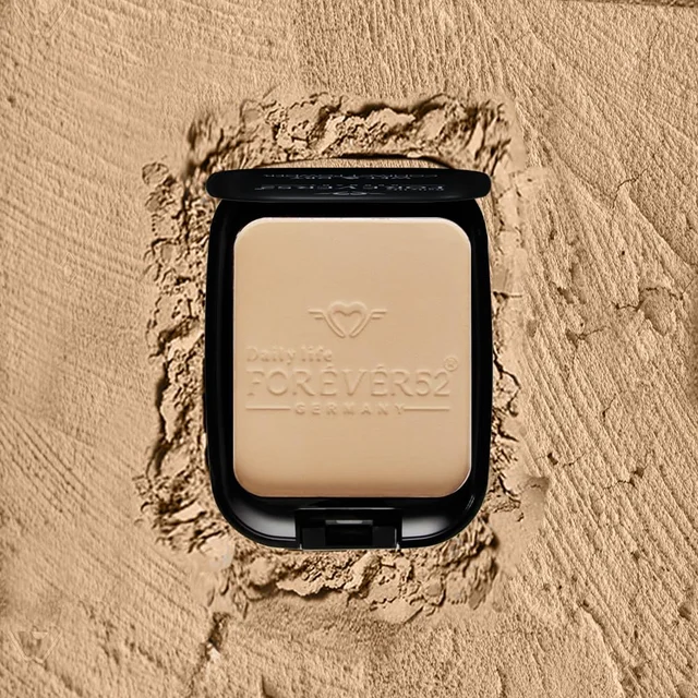 Forever52 Forever 52 Daily Life Wet & Dry Compact Powder | Dual Coverage | Matte Finish | Lightweight | Long Lasting | 2 in 1 Foundation & Setting Powder | (Ivory-002, 12g)
