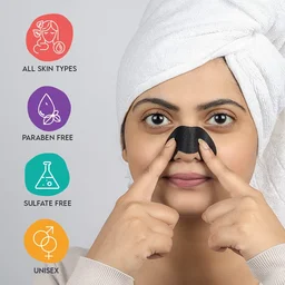 Furr by pee safe FURR by Pee Safe Blackhead Remover Bamboo Charcoal Nose Strips - Pack of 6 | With Aloe Vera & Tea Tree Oil | Deep Cleansing Pore Strips for Blackheads, Whiteheads, Dirt & Oil Removal