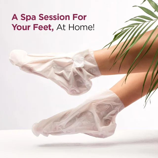 Furr by Pee Safe Peeling & Exfoliating Foot Mask for Unisex use| Glycolic & Salicylic Acid | Reduces Dry Skin & Hard Calluses | Moisturizes & Hydrates Feet | Nourishing Sock-Style Foot Mask
