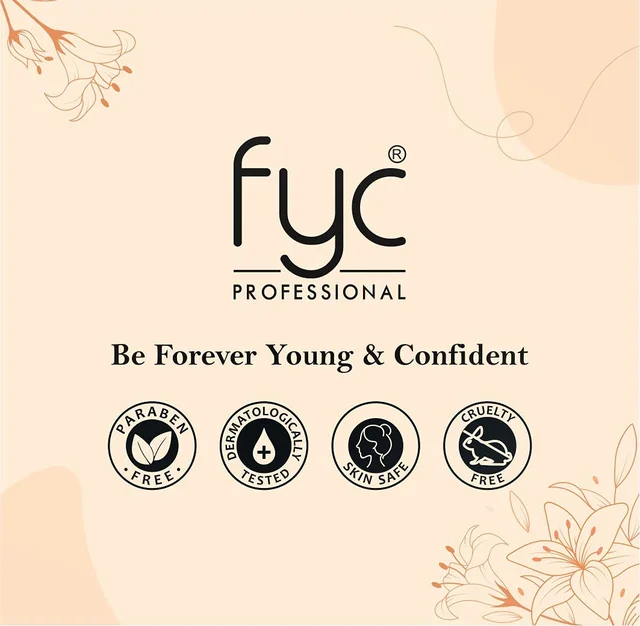 Fyc Professional Pure White Vitamin C Facial Kit 95g| 5-Step Brightening & Hydrating Facial Treatment | Glowing, Radiant & Even-Toned Skin | Salon-Quality Facial for All Skin Types | Vitamin-C Boost