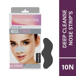 Hilary Rhoda Deep Cleanse Nose Strips (10 Strips) with Activated Rose Formula | Removes Blackheads | Dirt & Oil for Smooth | Clean & Refined Skin.