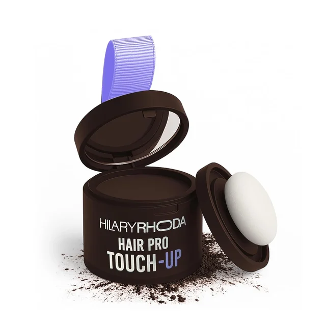 Hilary Rhoda Hair Pro Touch Up Deep Brown 3g | Instant Grey Roots & Bald Spot Coverage | Fuller, Denser Look | Matte, Sweat-Proof Finish | Highly Pigmented, Long-Lasting Powder