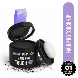 Hilary Rhoda Hair Pro Touch Up Natural Black 3g | Instant Grey Roots & Bald Spot Coverage | Fuller, Denser Look | Matte, Sweat-Proof Finish | Highly Pigmented, Long-Lasting Powder