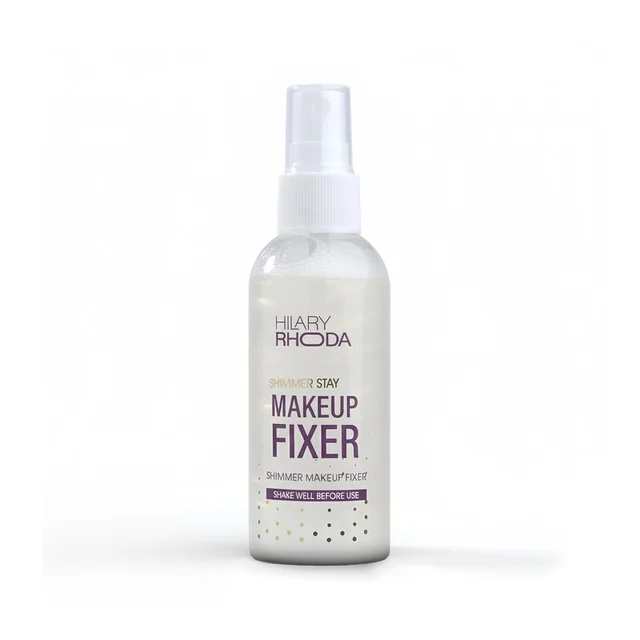 Hilary Rhoda T Hilary Rhoda Shimmer Stay Makeup Fixer 80ml Silver Shade 03 | Aloe Vera Infused Setting Spray | Long-Lasting Hold | Hydrating & Refreshing Mist | Vegan Formula