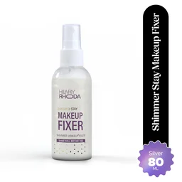 Hilary Rhoda T Hilary Rhoda Shimmer Stay Makeup Fixer 80ml Silver Shade 03 | Aloe Vera Infused Setting Spray | Long-Lasting Hold | Hydrating & Refreshing Mist | Vegan Formula