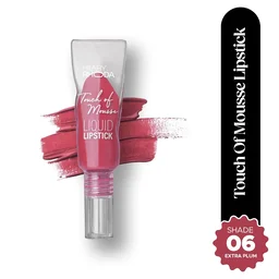 Hilary Rhoda Touch Of Mousse Lipstick Extra Plum 06 5ml | Vegan Matte Liquid Lipstick | Long-Lasting, Smudge-Proof & Waterproof with Vitamin E