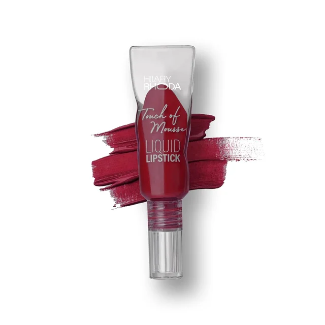 Hilary Rhoda Touch Of Mousse Lipstick Maroon Callin' 11 5ml | Vegan Matte Liquid Lipstick | Long-Lasting, Smudge-Proof & Waterproof with Vitamin E