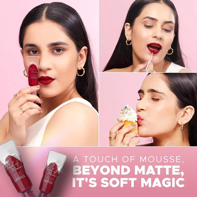 Hilary Rhoda Touch Of Mousse Lipstick Maroon Callin' 11 5ml | Vegan Matte Liquid Lipstick | Long-Lasting, Smudge-Proof & Waterproof with Vitamin E