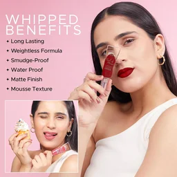 Hilary Rhoda Touch Of Mousse Lipstick Maroon Callin' 11 5ml | Vegan Matte Liquid Lipstick | Long-Lasting, Smudge-Proof & Waterproof with Vitamin E