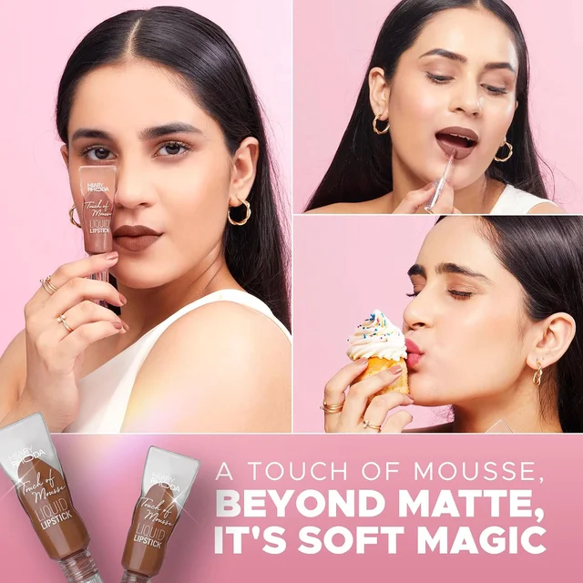 Hilary Rhoda Touch Of Mousse Lipstick My Forever 01 5ml | Vegan Matte Liquid Lipstick | Long-Lasting, Smudge-Proof & Waterproof with Vitamin E