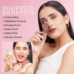 Hilary Rhoda Touch Of Mousse Lipstick My Forever 01 5ml | Vegan Matte Liquid Lipstick | Long-Lasting, Smudge-Proof & Waterproof with Vitamin E