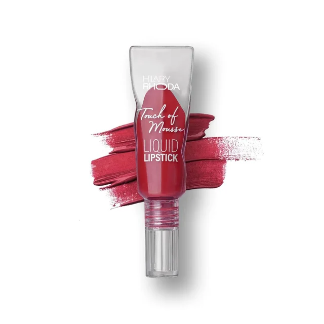 Hilary Rhoda Touch Of Mousse Lipstick Pink Casual 03 5ml | Vegan Matte Liquid Lipstick | Long-Lasting, Smudge-Proof & Waterproof with Vitamin E