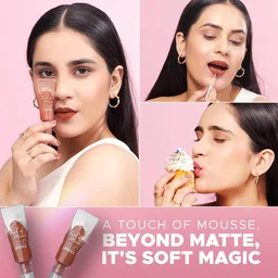 Hilary Rhoda Touch Of Mousse Lipstick Pink Casual 03 5ml | Vegan Matte Liquid Lipstick | Long-Lasting, Smudge-Proof & Waterproof with Vitamin E