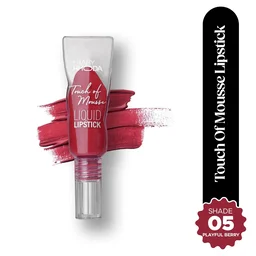 Hilary Rhoda Touch Of Mousse Lipstick Playful Berry 05 5ml | Vegan Matte Liquid Lipstick | Long-Lasting, Smudge-Proof & Waterproof with Vitamin E