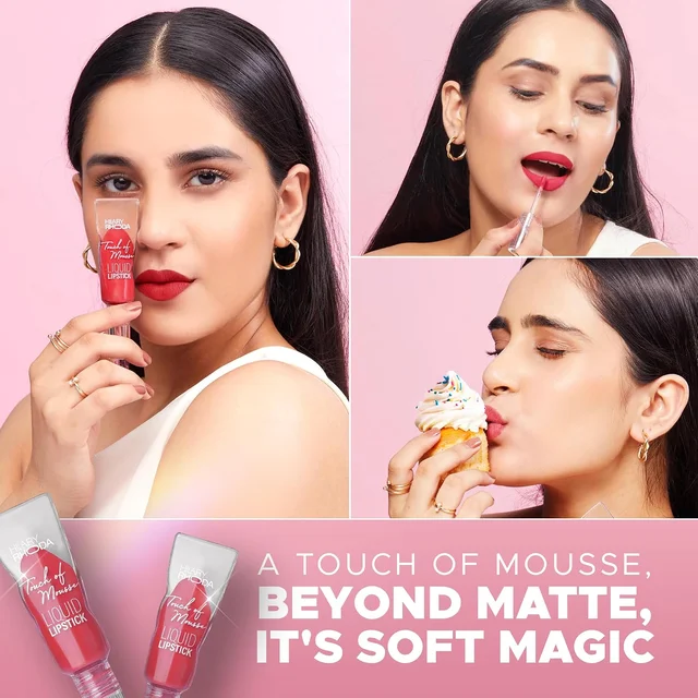 Hilary Rhoda Touch Of Mousse Lipstick Vintage Rust 07 5ml | Vegan Matte Liquid Lipstick | Long-Lasting, Smudge-Proof & Waterproof with Vitamin E