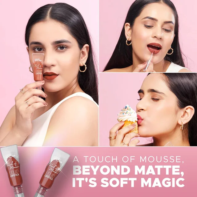 Hilary Rhoda Touch Of Mousse Lipstick Warm Mauve 04 5ml | Vegan Matte Liquid Lipstick | Long-Lasting, Smudge-Proof & Waterproof with Vitamin E