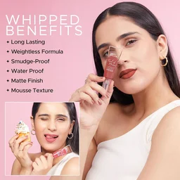 Hilary Rhoda Touch Of Mousse Lipstick Warm Mauve 04 5ml | Vegan Matte Liquid Lipstick | Long-Lasting, Smudge-Proof & Waterproof with Vitamin E