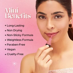 Hilary Rhoda Trap Of Matte 6 Mini Bullet Lipsticks 1.5g Each | SPF 15 Protection | Long-Lasting Matte Finish | Highly Pigmented Shades | Travel-Friendly Combo | Paraben-Free