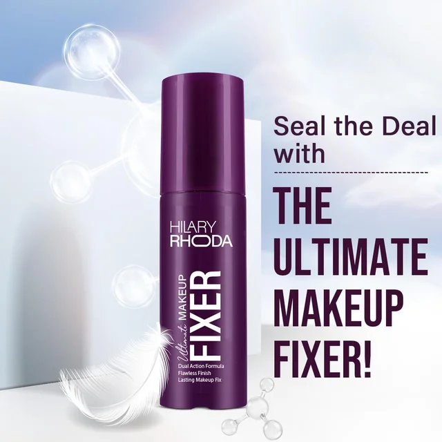 Hilary Rhoda Ultimate Makeup Fixer 100ML | Long-Lasting, Waterproof & Smudge-Proof | Enriched with Niacinamide & Hyaluronic Acid for Hydration & Skin Nourishment