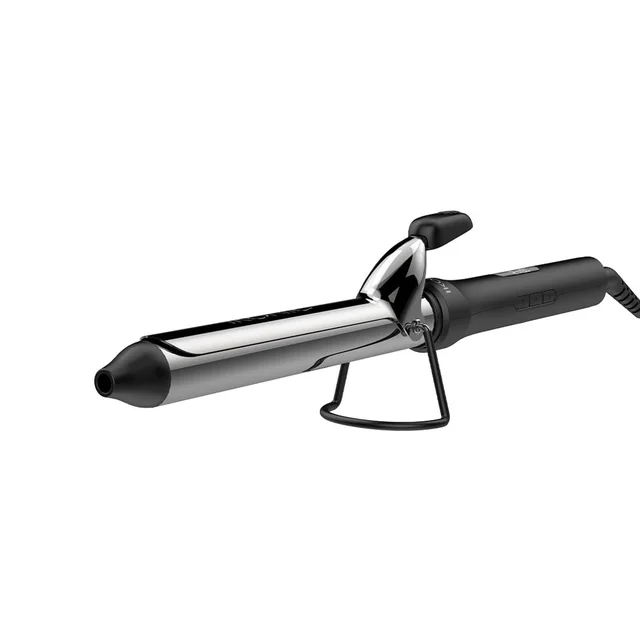 Ikonic Hair Curler Machine Tong 28mm | 8 Inch Black Titanium Barrel | Heat Ready Indicator, Rubber Grip, Safety Stand & Swivel Cord | Salon-Like Finish