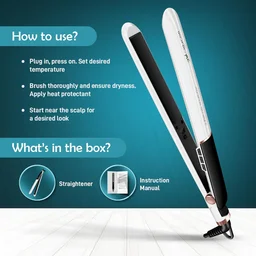Ikonic Me Xtreme Hair Straightener for Women & Men Colour Stone | Quick Heating Ceramic Floating Plates | Digital Temperature Display | 360� Swivel Cord | Frizz-Free Salon Finish