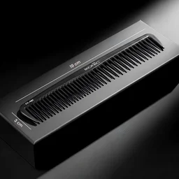 Ikonic Professional Carbon Comb Black CC01 | Heat-Resistant Anti-Static Carbon Hair Comb | Seamless Teeth Professional Styling & Cutting Comb for All Hair Types