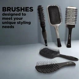 Ikonic Professional Ceramic Blow Dry Hair Brush 52mm BDB-52 | Ionic Ceramic Round Hair Brush | Anti-Frizz Blowout Brush for Volume, Shine & Salon Styling