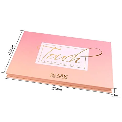 Cosluxe Imagic Professional Imagic 6 Color Touch Blush Palette | Multicolor Face Blush Makeup Palette | Smooth Blendable Matte & Shimmer Blusher | Long Lasting Natural Glow Finish
