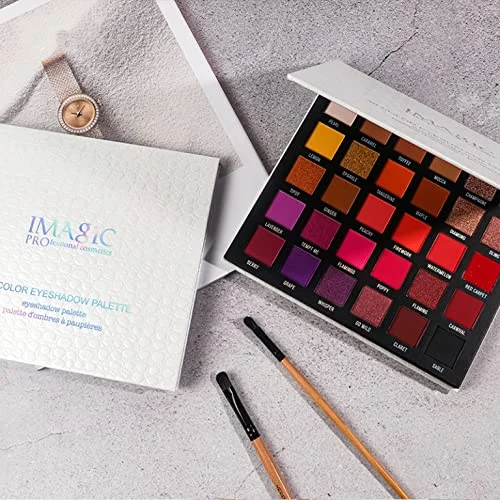 Cosluxe Imagic Professional Imagic CosluxeProfessional Galaxy Shine Eyeshadow Palette 35.8g | 30 Color Multicolor Palette | Matte, Satin & Shimmer Finish | Highly Pigmented Eye Makeup