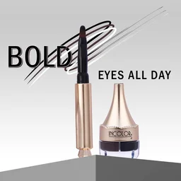 Incolor 3 in 1 Super Eyeliner EY193 with Black, Brown, White | Waterproof Multi-Color Eyeliner Pencil | Smooth Glide | Long Lasting Eye Makeup