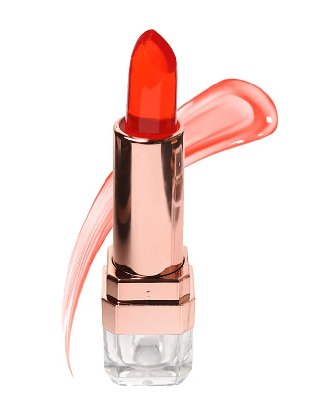 Incolor Multicolor Set of 3 Exposed Color Change Lipsticks, Jelly Crystal Glossy Finish, pH Activated, Long Lasting, Waterproof, Moisturizing Lipsticks for Women & Girls