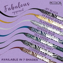 Incolor Fabulous Eye Pencil EP-185 Shade 05 Sea Green | Waterproof Metallic Gold Eyeliner Pencil | Smooth Glide | Long Lasting Eye Makeup