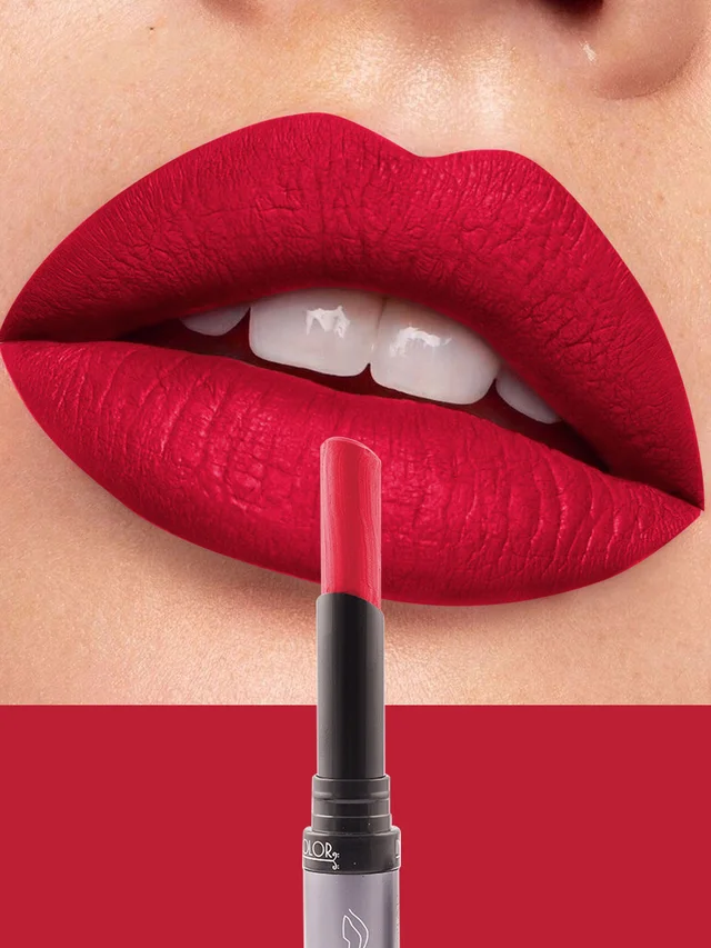 Incolor Lipfinity Non-Transfer Lipstick Shade 24 | Intense Matte Finish | Long-Lasting Wear | Smudge-Proof & Lightweight Texture | Hydrating Formula & Travel-Friendly Size