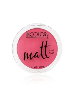 Incolor Long Lasting Matt Touch Blusher 5g Shade 03 | Smooth Matte Cheek Blush, Lightweight Powder, Blendable & Buildable Color for Natural Long-Wear Finish