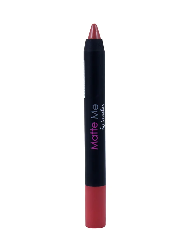 Incolor Matte Me Crayon Pencil Lipstick 03 Night out | Bold Matte Finish & Creamy Texture | Long-Lasting & Lightweight Lip Crayon for Glamorous Evening & Daily Looks