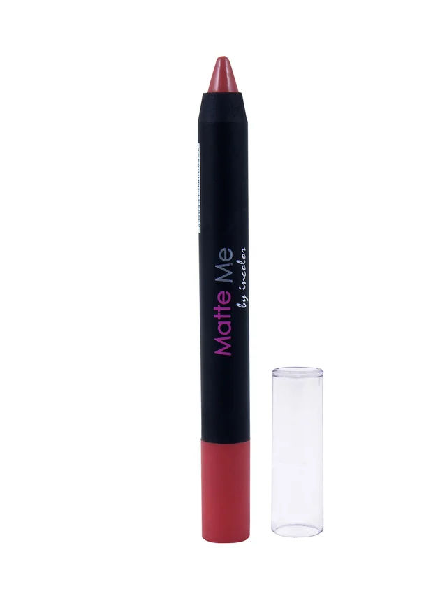 Incolor Matte Me Crayon Pencil Lipstick 03 Night out | Bold Matte Finish & Creamy Texture | Long-Lasting & Lightweight Lip Crayon for Glamorous Evening & Daily Looks