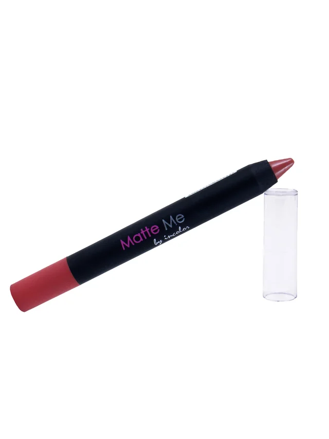 Incolor Matte Me Crayon Pencil Lipstick 03 Night out | Bold Matte Finish & Creamy Texture | Long-Lasting & Lightweight Lip Crayon for Glamorous Evening & Daily Looks