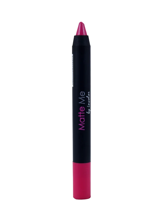 Incolor Matte Me Crayon Pencil Lipstick 04 Graduation Day | Bold Matte Lip Crayon & Smooth Texture | Long-Lasting Wear & Precise Application | Lightweight Everyday Essential