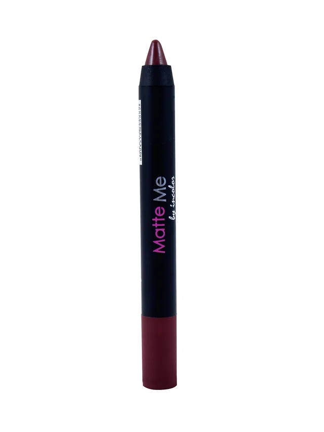 Incolor Matte Me Crayon Pencil Lipstick 07 Ladies Night | Bold Matte Finish, Creamy Texture, Long-Lasting Wear, Precise Crayon Design, Lightweight Formula for Evening Glam