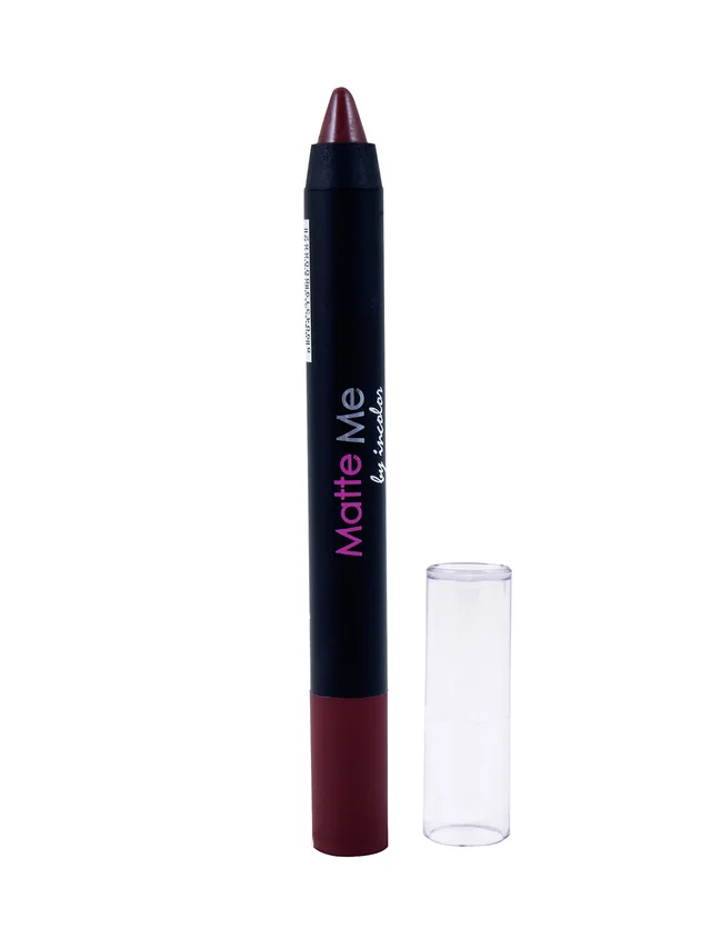 Incolor Matte Me Crayon Pencil Lipstick 07 Ladies Night | Bold Matte Finish, Creamy Texture, Long-Lasting Wear, Precise Crayon Design, Lightweight Formula for Evening Glam