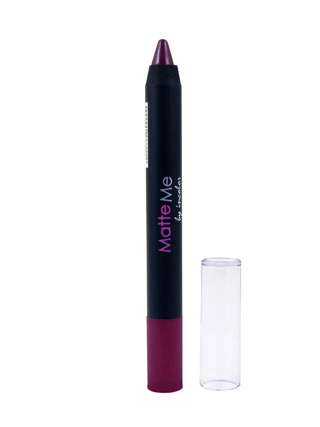 Incolor Matte Me Crayon Pencil Lipstick 08 Third Date| Smooth Matte Finish & High Pigmentation | Long Wear & Lightweight Feel | Creamy Texture & Precise Crayon Design
