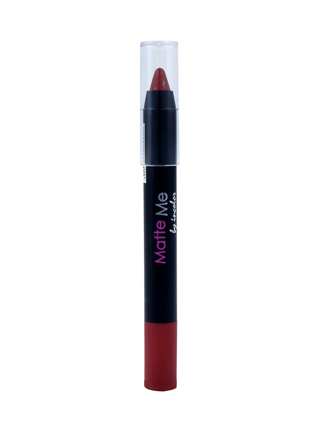 Incolor Matte Me Crayon Pencil Lipstick 12 Pay Day| Intense Matte Finish & Creamy Texture | Long-Lasting Wear & Precise Crayon Design | Lightweight Formula for All-Day Comfort
