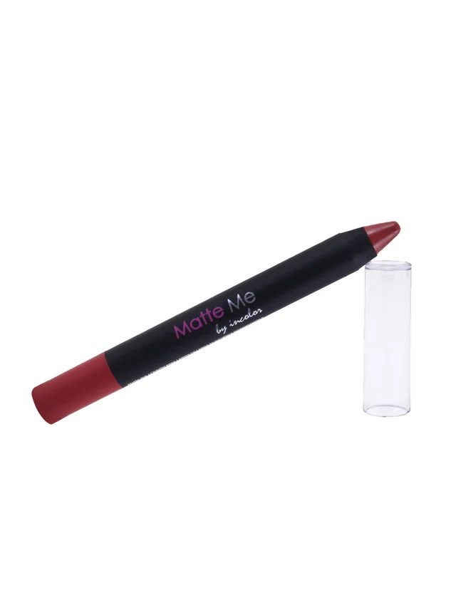 Incolor Matte Me Crayon Pencil Lipstick 13 Seducation| Luxurious Matte Finish & Creamy Texture | Long-Lasting Wear & Precise Crayon Design | Lightweight Formula for All-Day Comfort