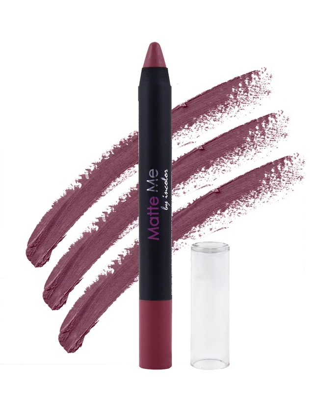 Incolor Matte Me Crayon Pencil Lipstick 14 Summer Breeze| Bold Matte Finish & Creamy Application | Long-Lasting Color & Lightweight Texture | Precise & Travel-Friendly Crayon