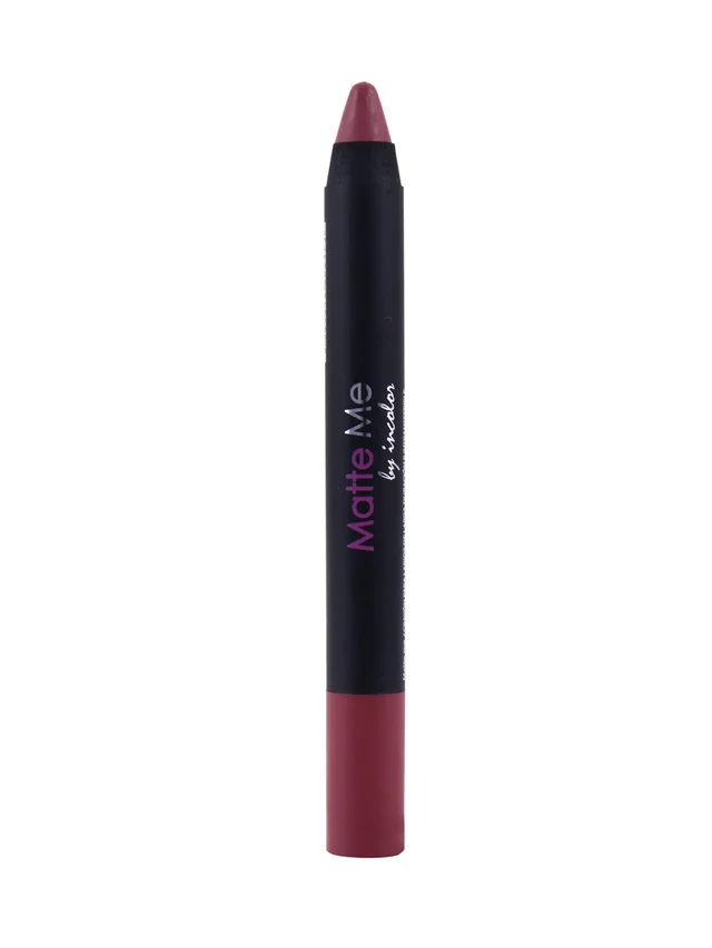 Incolor Matte Me Crayon Pencil Lipstick 14 Summer Breeze| Bold Matte Finish & Creamy Application | Long-Lasting Color & Lightweight Texture | Precise & Travel-Friendly Crayon