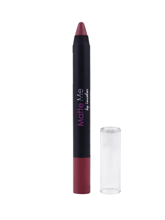 Incolor Matte Me Crayon Pencil Lipstick 14 Summer Breeze| Bold Matte Finish & Creamy Application | Long-Lasting Color & Lightweight Texture | Precise & Travel-Friendly Crayon