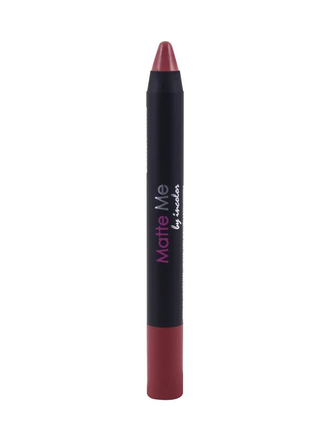 Incolor Matte Me Crayon Pencil Lipstick 16 Cannes| Elegant Matte Finish & Creamy Texture | Long-Lasting Wear & Precise Crayon Design | Lightweight Formula for All-Day Comfort