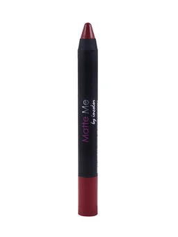 Incolor Matte Me Crayon Pencil Lipstick 18 Dark Era | Deep Matte Finish & Creamy Texture | Long-Lasting Wear & Precise Crayon Design | Lightweight Formula for All-Day Comfort